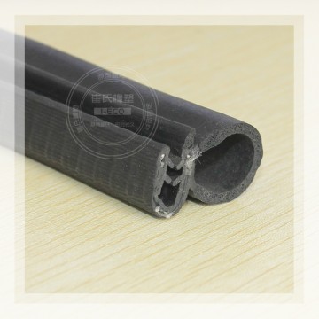 鋼絲編織密封條，夾鈑金橡膠防撞條，機(jī)械設(shè)備防撞條