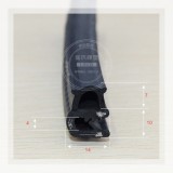 三元乙丙復(fù)合式密封條 三元乙丙鋼絲加線膠條 機(jī)械邊緣保護(hù)條